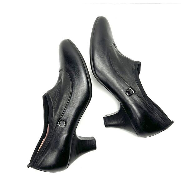 BEAUTIFIIL Israel Black Leather Pump - Picture 5 of 12